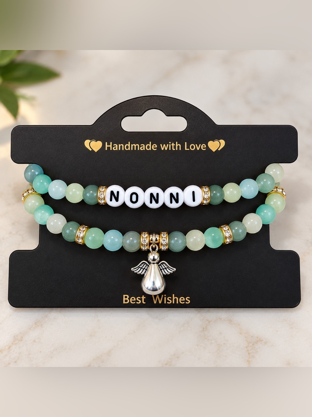 Custom Personalized Beaded Bracelets | Name & Charm